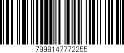 Código de barras (EAN, GTIN, SKU, ISBN): '7898147772255'