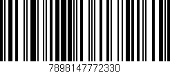 Código de barras (EAN, GTIN, SKU, ISBN): '7898147772330'