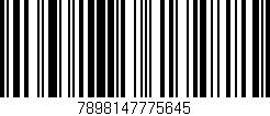 Código de barras (EAN, GTIN, SKU, ISBN): '7898147775645'