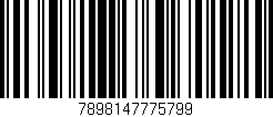Código de barras (EAN, GTIN, SKU, ISBN): '7898147775799'