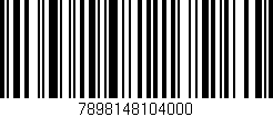 Código de barras (EAN, GTIN, SKU, ISBN): '7898148104000'
