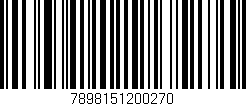 Código de barras (EAN, GTIN, SKU, ISBN): '7898151200270'