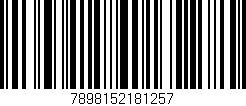 Código de barras (EAN, GTIN, SKU, ISBN): '7898152181257'