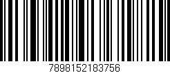 Código de barras (EAN, GTIN, SKU, ISBN): '7898152183756'