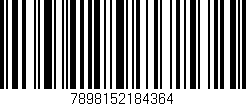 Código de barras (EAN, GTIN, SKU, ISBN): '7898152184364'