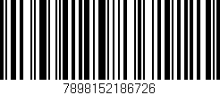 Código de barras (EAN, GTIN, SKU, ISBN): '7898152186726'