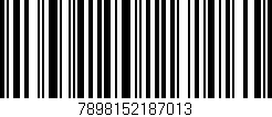 Código de barras (EAN, GTIN, SKU, ISBN): '7898152187013'