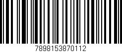 Código de barras (EAN, GTIN, SKU, ISBN): '7898153870112'