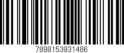 Código de barras (EAN, GTIN, SKU, ISBN): '7898153931486'