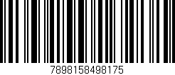 Código de barras (EAN, GTIN, SKU, ISBN): '7898158498175'