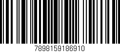 Código de barras (EAN, GTIN, SKU, ISBN): '7898159186910'