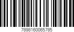 Código de barras (EAN, GTIN, SKU, ISBN): '7898160065785'