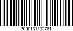 Código de barras (EAN, GTIN, SKU, ISBN): '7898161183761'