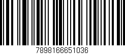 Código de barras (EAN, GTIN, SKU, ISBN): '7898166651036'