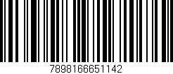 Código de barras (EAN, GTIN, SKU, ISBN): '7898166651142'