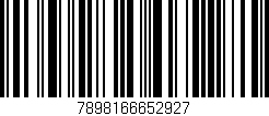 Código de barras (EAN, GTIN, SKU, ISBN): '7898166652927'