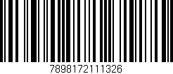 Código de barras (EAN, GTIN, SKU, ISBN): '7898172111326'