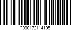 Código de barras (EAN, GTIN, SKU, ISBN): '7898172114105'