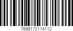Código de barras (EAN, GTIN, SKU, ISBN): '7898172114112'