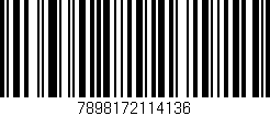 Código de barras (EAN, GTIN, SKU, ISBN): '7898172114136'