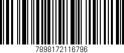 Código de barras (EAN, GTIN, SKU, ISBN): '7898172116796'