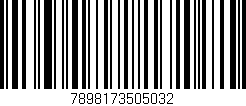 Código de barras (EAN, GTIN, SKU, ISBN): '7898173505032'