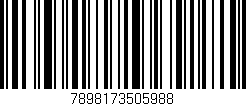 Código de barras (EAN, GTIN, SKU, ISBN): '7898173505988'