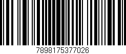 Código de barras (EAN, GTIN, SKU, ISBN): '7898175377026'