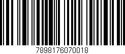Código de barras (EAN, GTIN, SKU, ISBN): '7898176070018'
