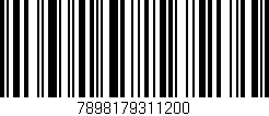 Código de barras (EAN, GTIN, SKU, ISBN): '7898179311200'