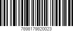 Código de barras (EAN, GTIN, SKU, ISBN): '7898179820023'