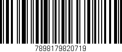 Código de barras (EAN, GTIN, SKU, ISBN): '7898179820719'