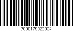 Código de barras (EAN, GTIN, SKU, ISBN): '7898179822034'