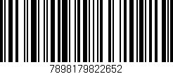 Código de barras (EAN, GTIN, SKU, ISBN): '7898179822652'