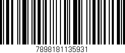 Código de barras (EAN, GTIN, SKU, ISBN): '7898181135931'
