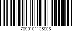Código de barras (EAN, GTIN, SKU, ISBN): '7898181135986'