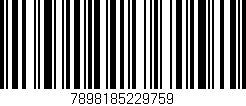 Código de barras (EAN, GTIN, SKU, ISBN): '7898185229759'