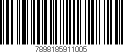 Código de barras (EAN, GTIN, SKU, ISBN): '7898185911005'