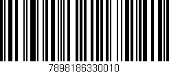 Código de barras (EAN, GTIN, SKU, ISBN): '7898186330010'