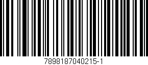 Código de barras (EAN, GTIN, SKU, ISBN): '7898187040215-1'