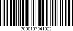 Código de barras (EAN, GTIN, SKU, ISBN): '7898187041922'