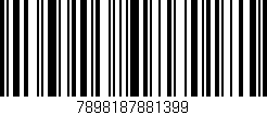 Código de barras (EAN, GTIN, SKU, ISBN): '7898187881399'