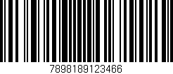 Código de barras (EAN, GTIN, SKU, ISBN): '7898189123466'