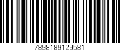 Código de barras (EAN, GTIN, SKU, ISBN): '7898189129581'
