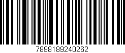 Código de barras (EAN, GTIN, SKU, ISBN): '7898189240262'