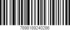 Código de barras (EAN, GTIN, SKU, ISBN): '7898189240286'