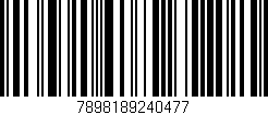 Código de barras (EAN, GTIN, SKU, ISBN): '7898189240477'