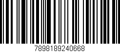 Código de barras (EAN, GTIN, SKU, ISBN): '7898189240668'