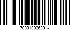 Código de barras (EAN, GTIN, SKU, ISBN): '7898189260314'