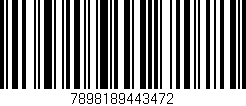 Código de barras (EAN, GTIN, SKU, ISBN): '7898189443472'